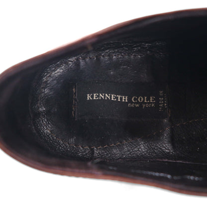 Italy Vintage Leather Derby Shoes イタリア製 モックトゥ ドレスシューズ 28cm ブラウン レザー KENNETH COLE