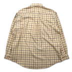 Brooks Brothers Windowpane Check Button-Down Shirt, L, Beige, Cotton, Non-Iron