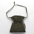 US ARMY American Red Cross Drawstring Shoulder Bag Khaki Military YMCL KY Deadstock Unused