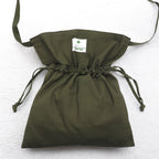 US ARMY American Red Cross Drawstring Shoulder Bag Khaki Military YMCL KY Deadstock Unused