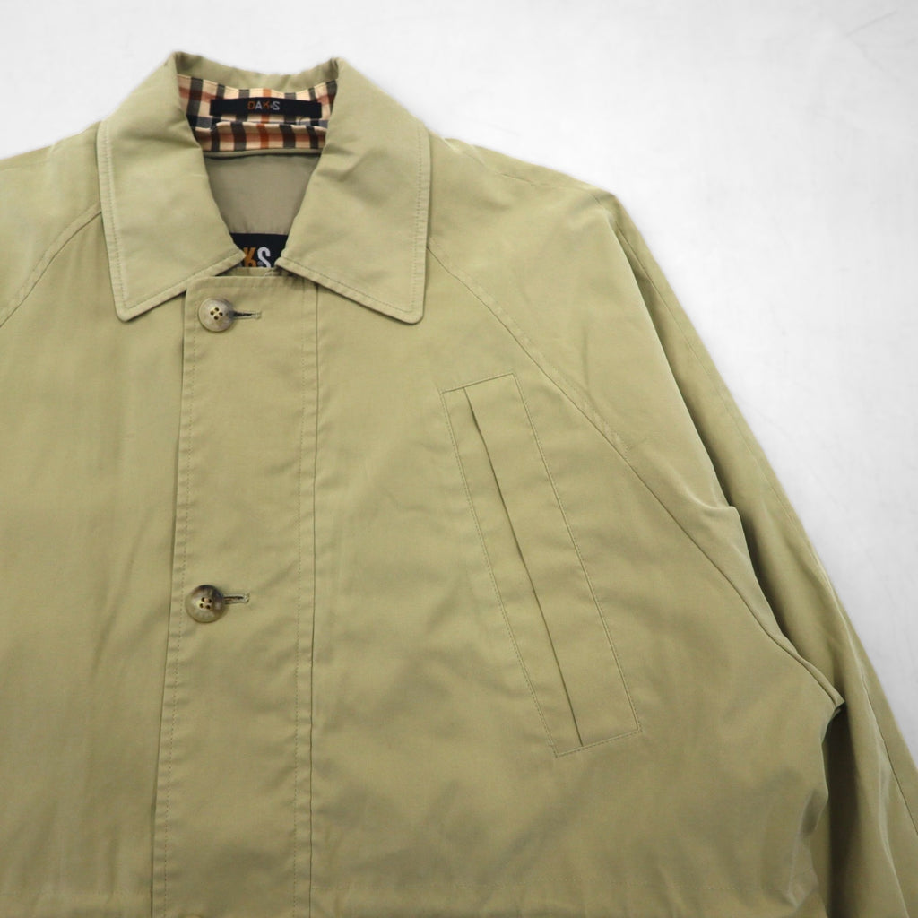DAKS 80s Field Jacket, Peach Skin, Bal Collar, Size M, Drawcord, Made in Japan