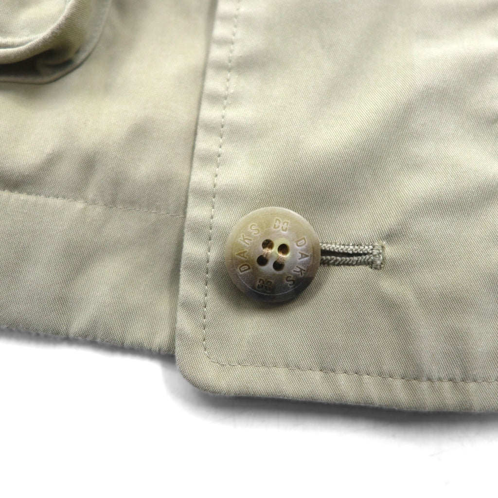 DAKS 80s Field Jacket, Peach Skin, Bal Collar, Size M, Drawcord, Made in Japan