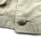 DAKS 80s Field Jacket, Peach Skin, Bal Collar, Size M, Drawcord, Made in Japan