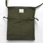 US ARMY American Red Cross Drawstring Shoulder Bag Khaki Military YMCL KY Deadstock Unused