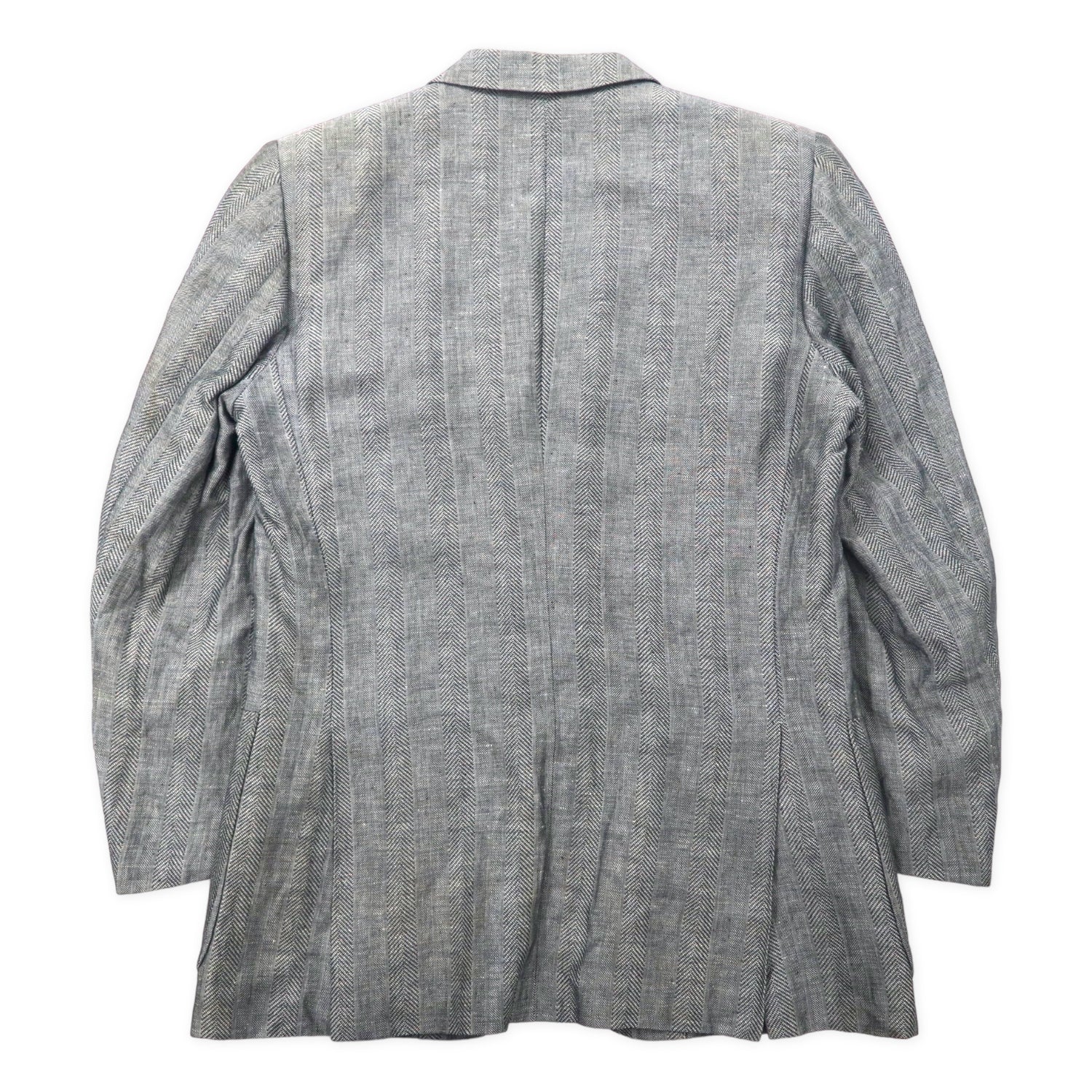 Christian Dior Monsieur Linen 2b Tailored Jacket M Gray Cotton 