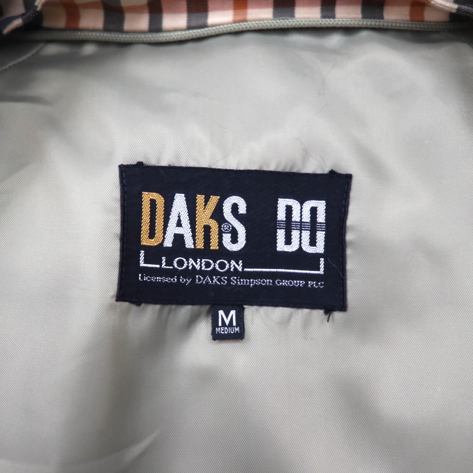 DAKS 80s Field Jacket, Peach Skin, Bal Collar, Size M, Drawcord, Made in Japan