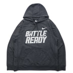 NIKE Dri-FIT Pullover Hoodie XL Grey BATTLE READY 604632-071