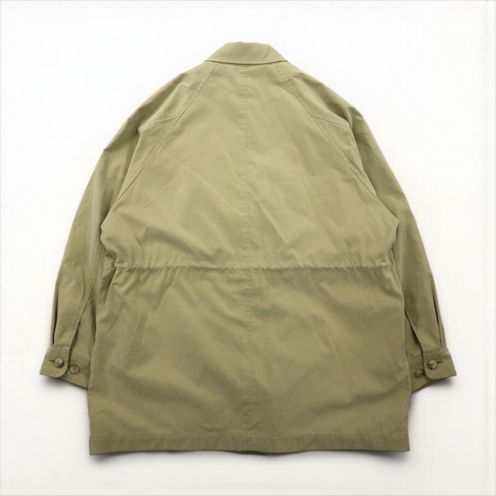 DAKS 80s Field Jacket, Peach Skin, Bal Collar, Size M, Drawcord, Made in Japan