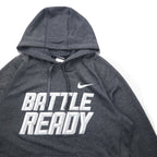 NIKE Dri-FIT Pullover Hoodie XL Grey BATTLE READY 604632-071