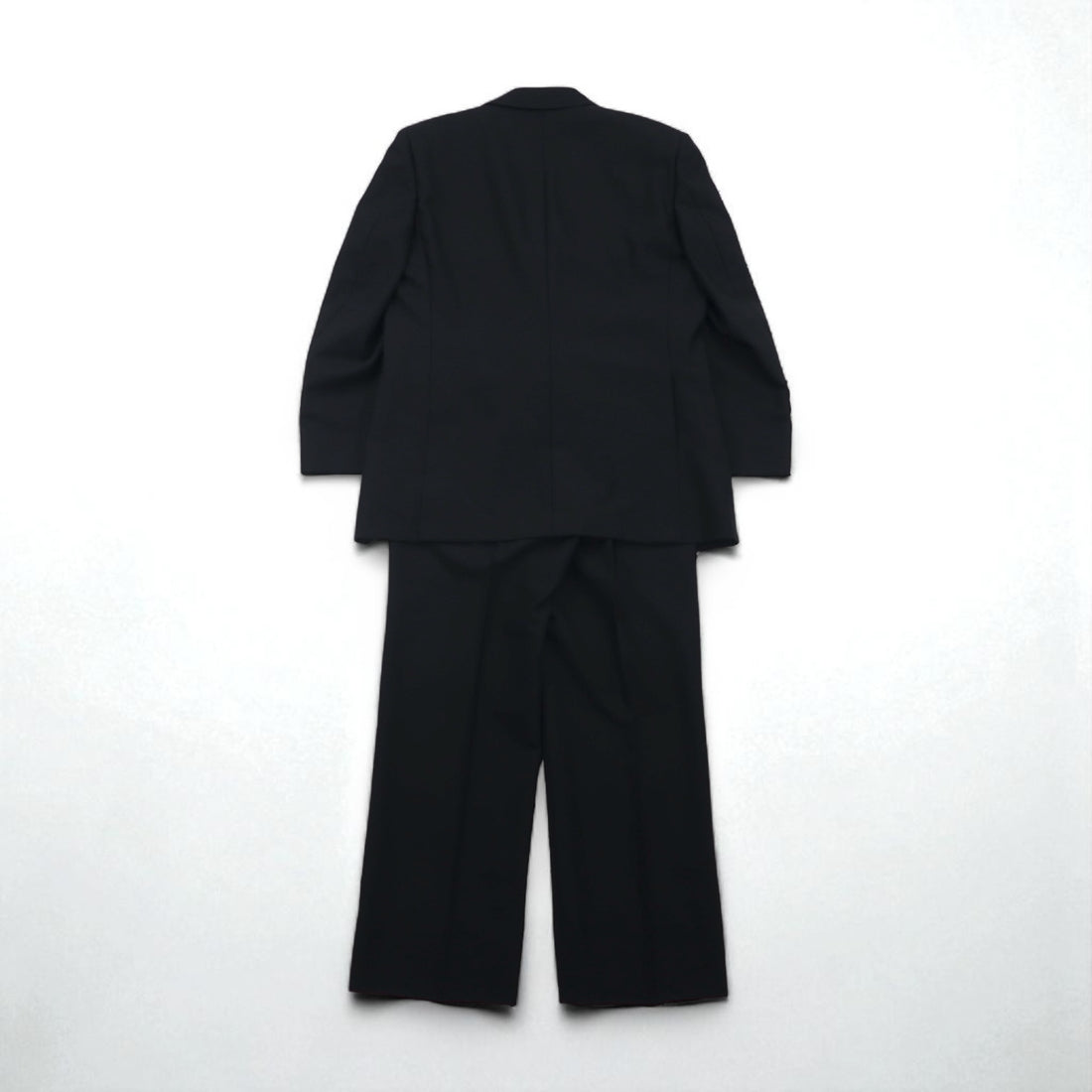 BURBERRY Made in Japan Peak Lapel Double-Breasted Blazer Suit, Size M, Metal Buttons, Wool Gabardine