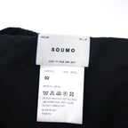 SOUMO タック ワイド スラックス パンツ M グレー ウール スリット 日本製