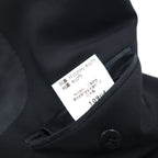 BURBERRY Made in Japan Peak Lapel Double-Breasted Blazer Suit, Size M, Metal Buttons, Wool Gabardine