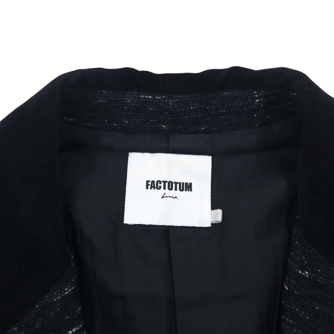 FACTOTUM Nep Haori Jacket M Black Wool 01010130 Made in Japan