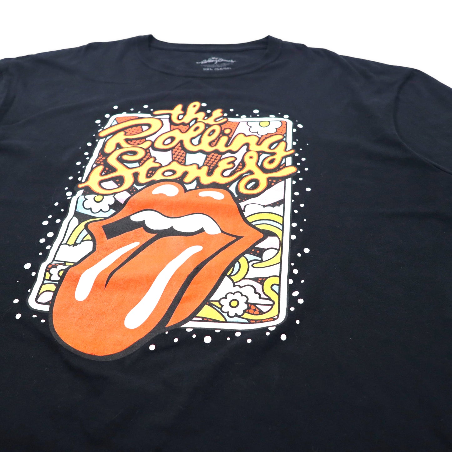 The Rolling Stones ローリングストーンズ バンドTシャツ 3XL ブラック コットン ビッグサイズ