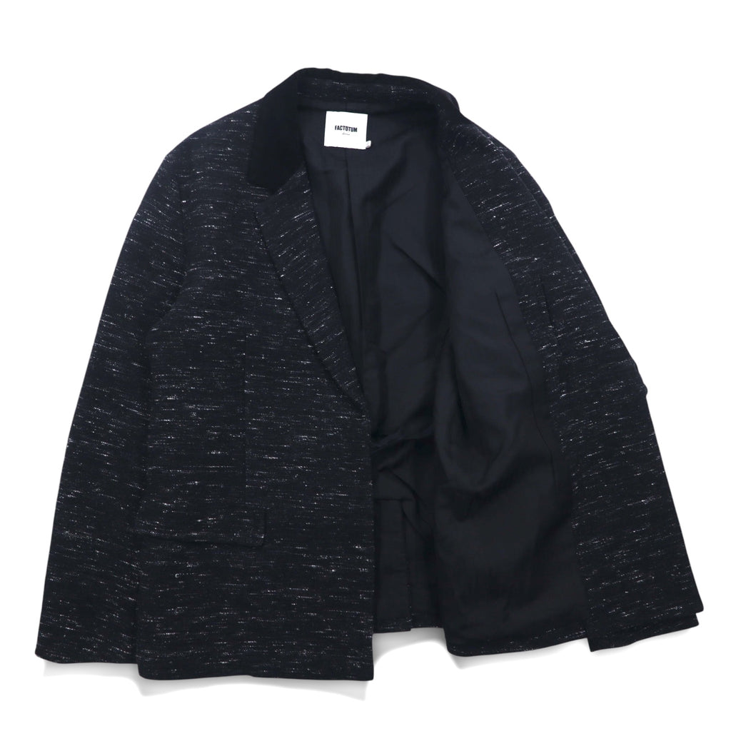 FACTOTUM Nep Haori Jacket M Black Wool 01010130 Made in Japan