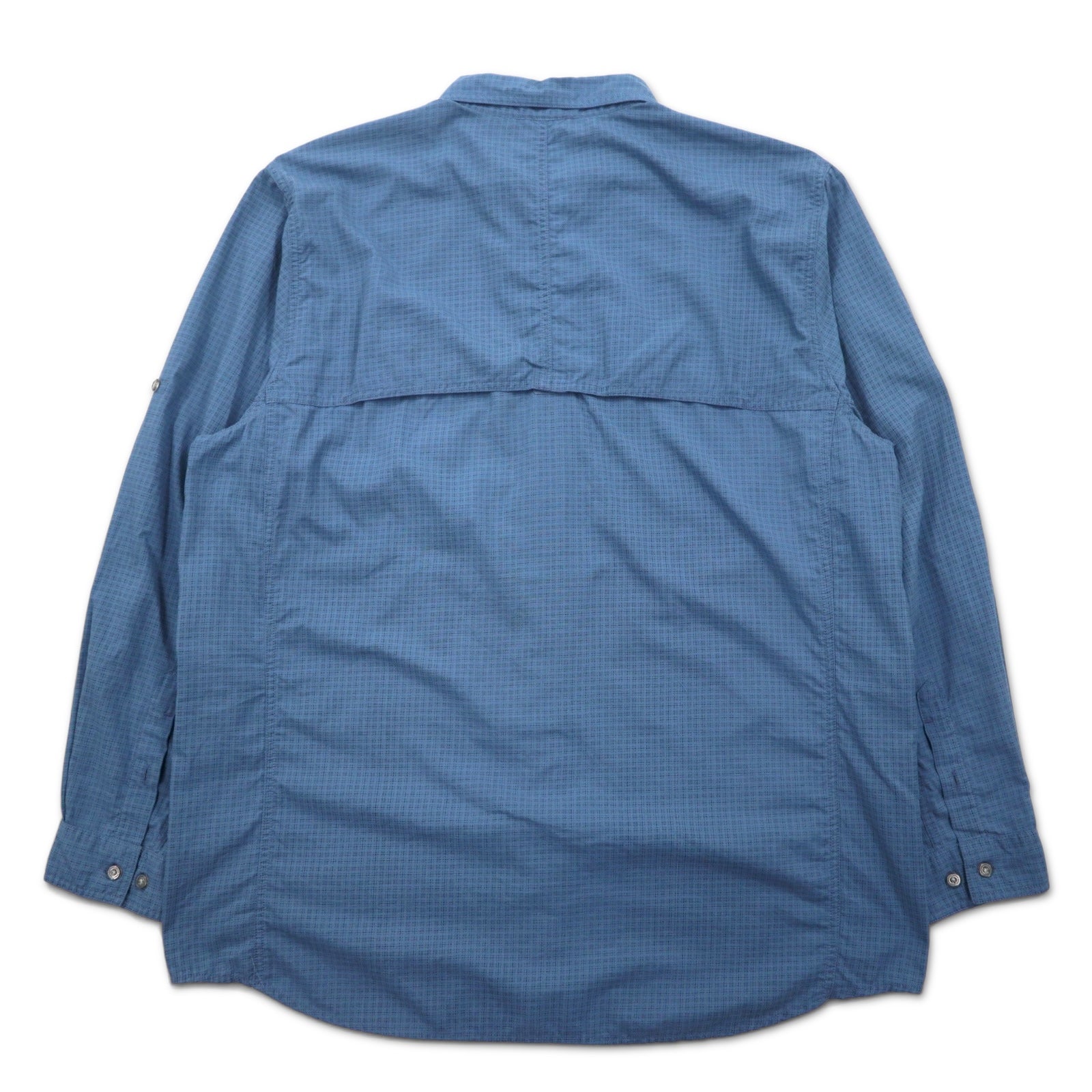 THE NORTH FACE Outdoor Shirt XL Blue Nylon Logo Embroidery Mesh Liner AU2B