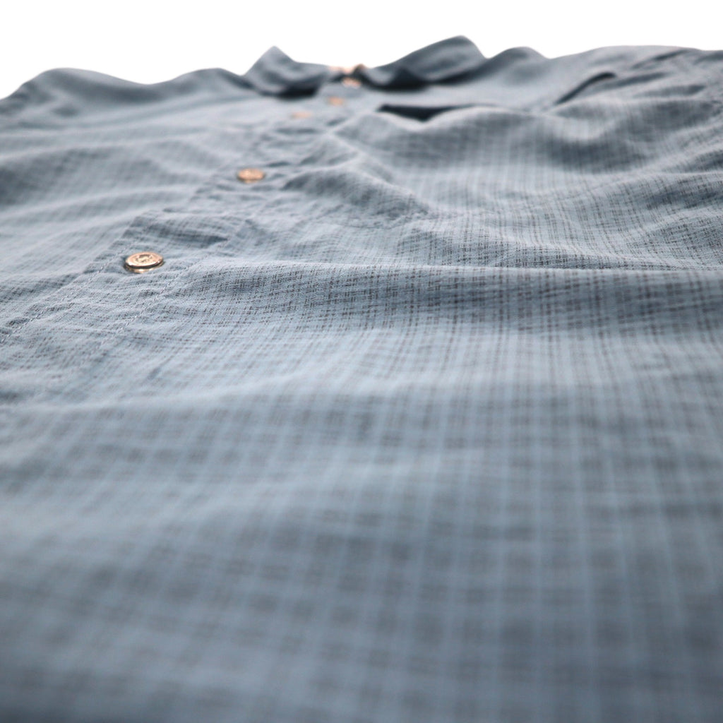 THE NORTH FACE Outdoor Shirt XL Blue Nylon Logo Embroidery Mesh Liner AU2B