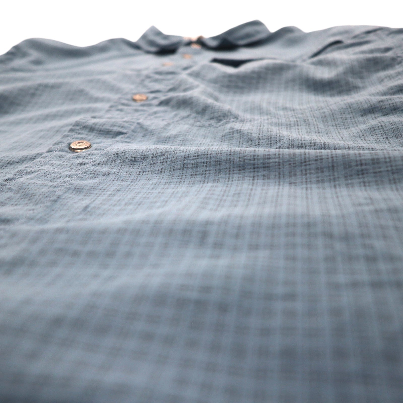 THE NORTH FACE Outdoor Shirt XL Blue Nylon Logo Embroidery Mesh Liner AU2B