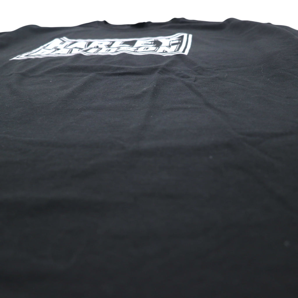 HARLEY DAVIDSON 両面プリント Tシャツ XXL ブラック コットン TOKYO JAPAN