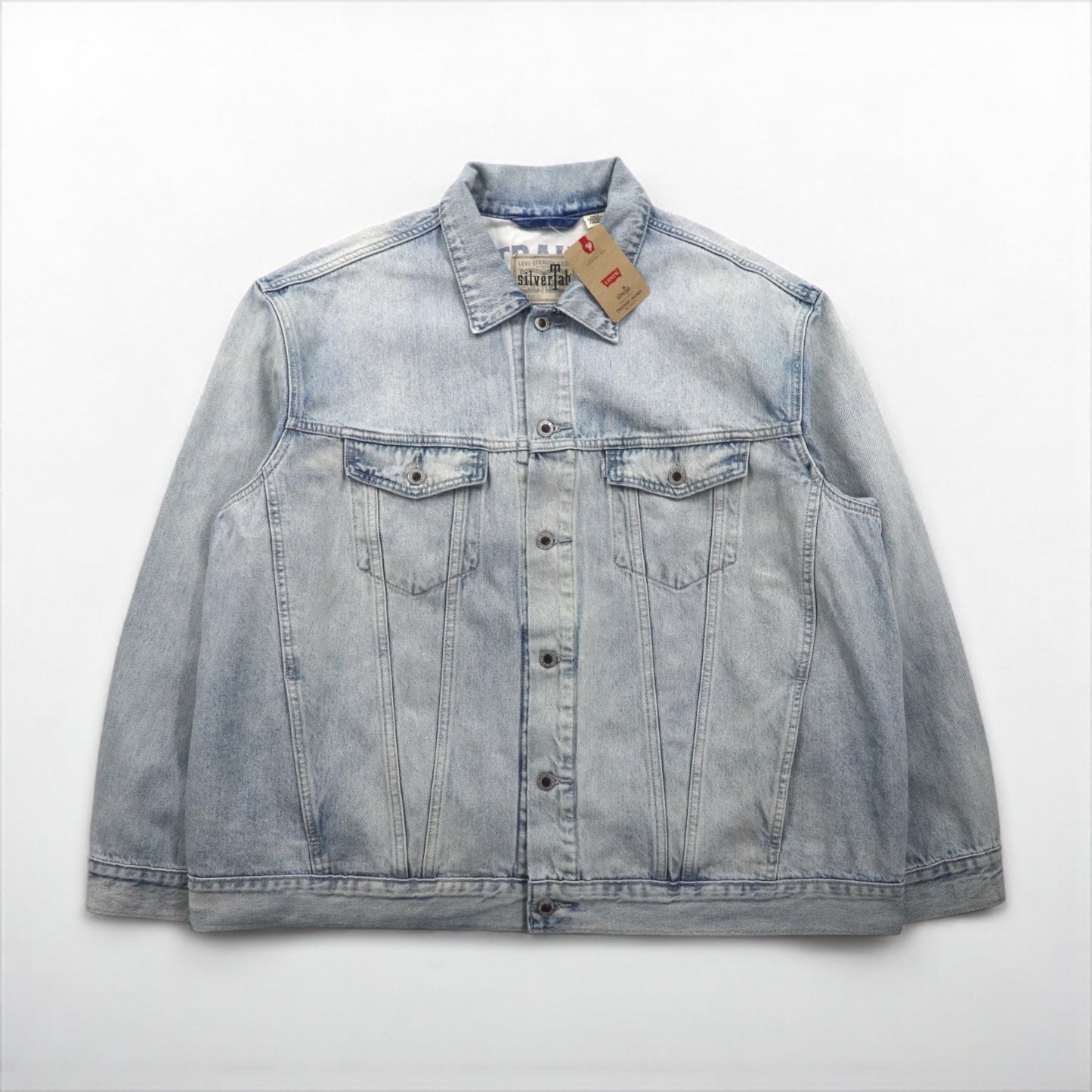 Levi's SILVER TAB Denim Trucker Jacket, Size XL, Indigo, Relaxed, Silver Tab, A3179-0000, Unused