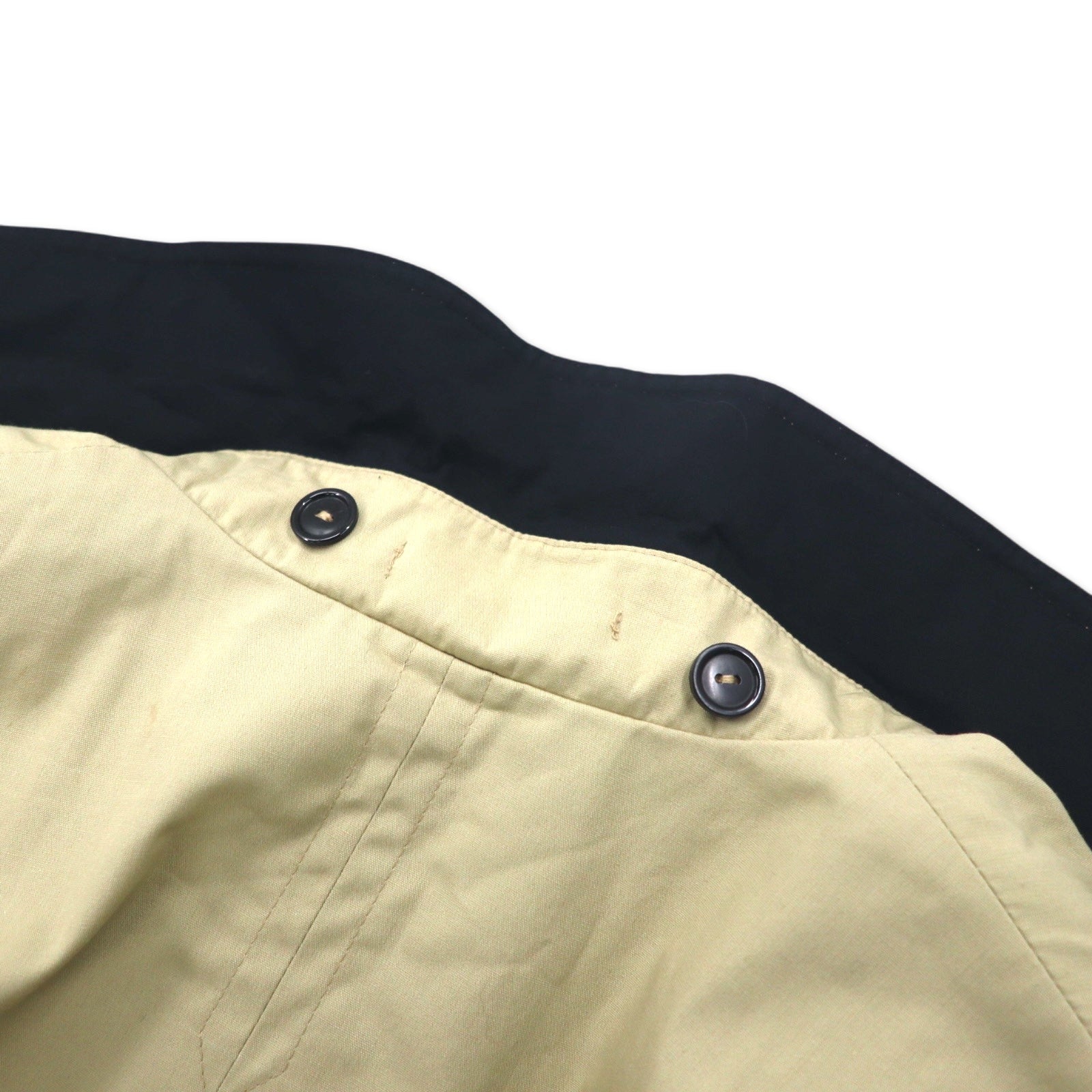 TOWNE by London Fog 90s Detachable Hood Trench Coat, Medium, Beige, Cotton, Detachable Liner