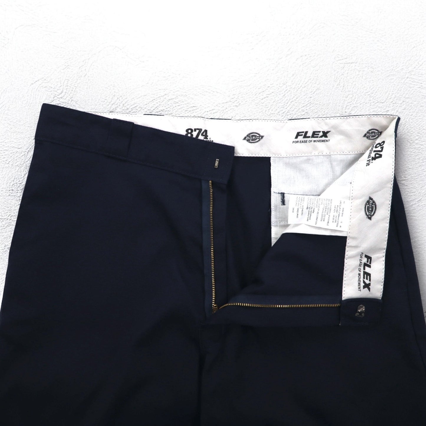 Dickies 874 チノパンツ ワークパンツ XL ネイビー FLEX 11874DN ホンジュラス製