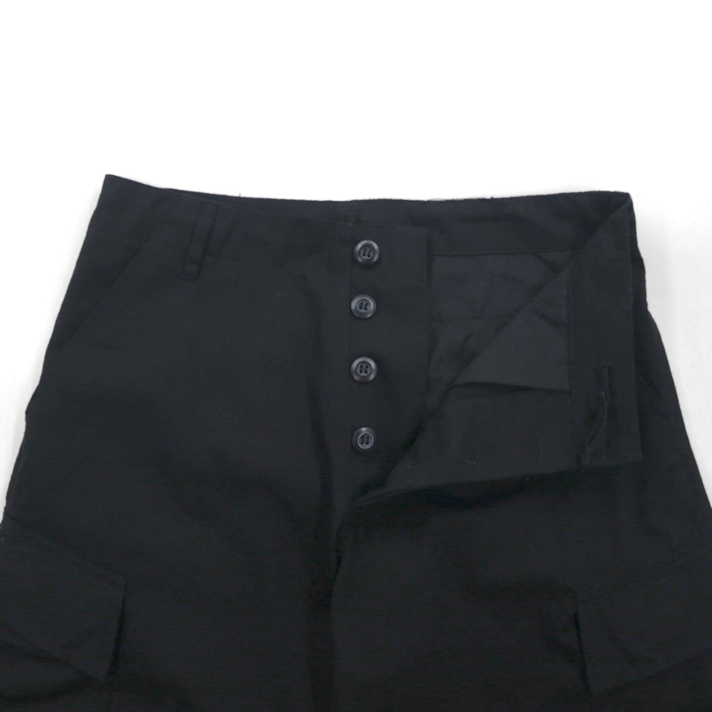 US ARMY 米軍 ACU トラウザーズ コンバット カーゴパンツ S ブラック リップストップ ミリタリー 8415-01-519-8429 TEESAR INC.