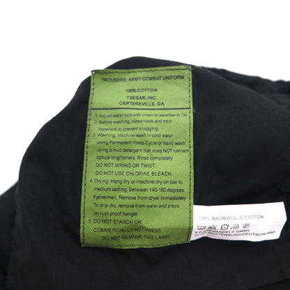 US ARMY 米軍 ACU トラウザーズ コンバット カーゴパンツ S ブラック リップストップ ミリタリー 8415-01-519-8429 TEESAR INC.