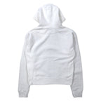 Champion Reverse Weave Pullover Hoodie, M, White, Cotton, Blue Single Tag, Reprint, Reverse Weave, Made in Honduras