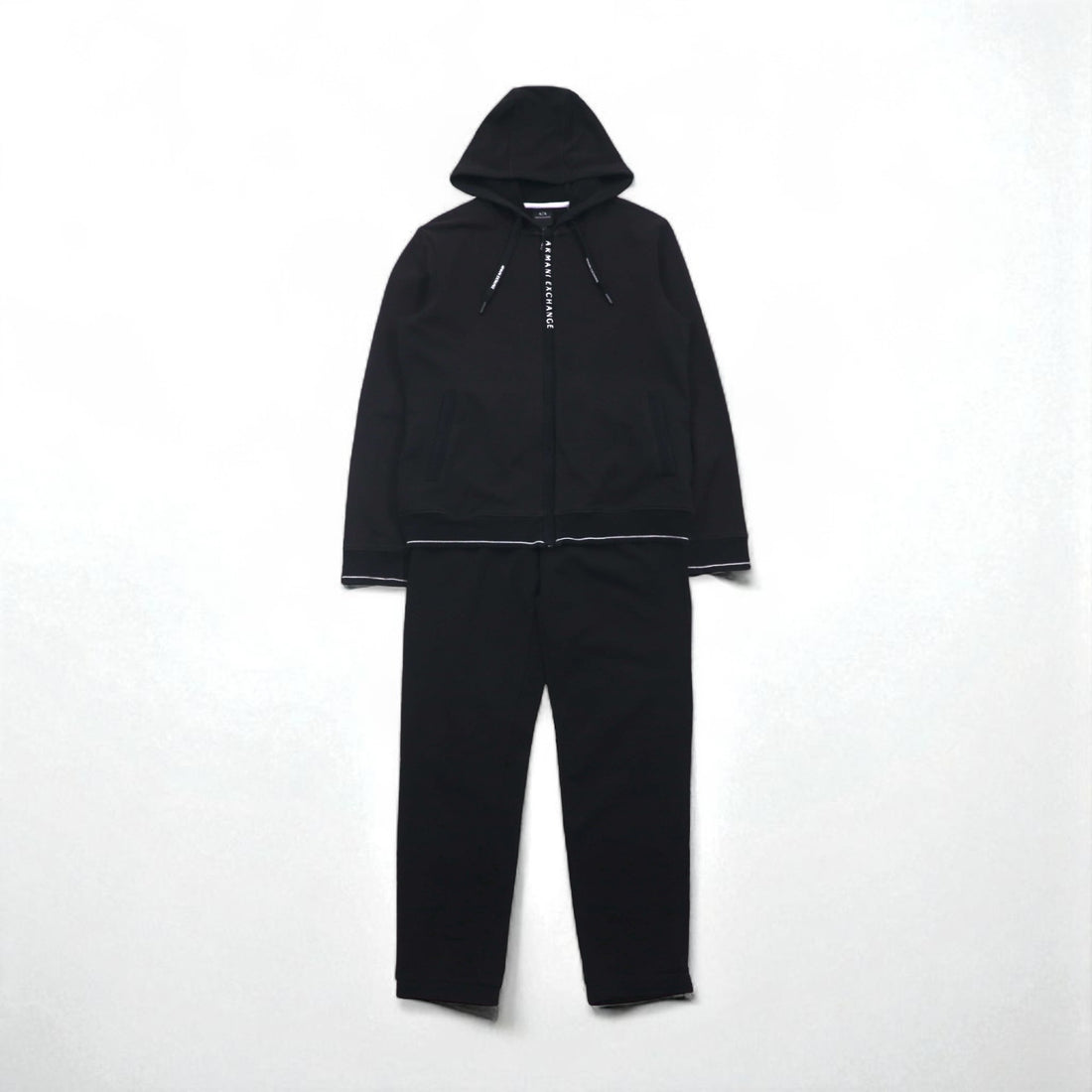 A|X ARMANI EXCHANGE Sweatshirt Hoodie and Jersey Set, Size M, Black, 8NZM82 ZJH3Z