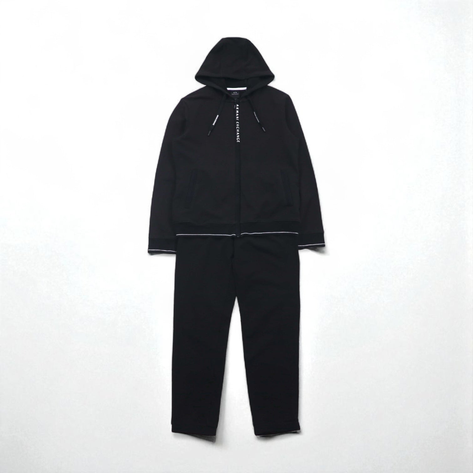 A|X ARMANI EXCHANGE Sweatshirt Hoodie and Jersey Set, Size M, Black, 8NZM82 ZJH3Z