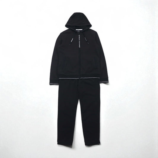 A|X ARMANI EXCHANGE スウェット パーカー ジャージ セットアップ M ブラック 8NZM82 ZJH3Z