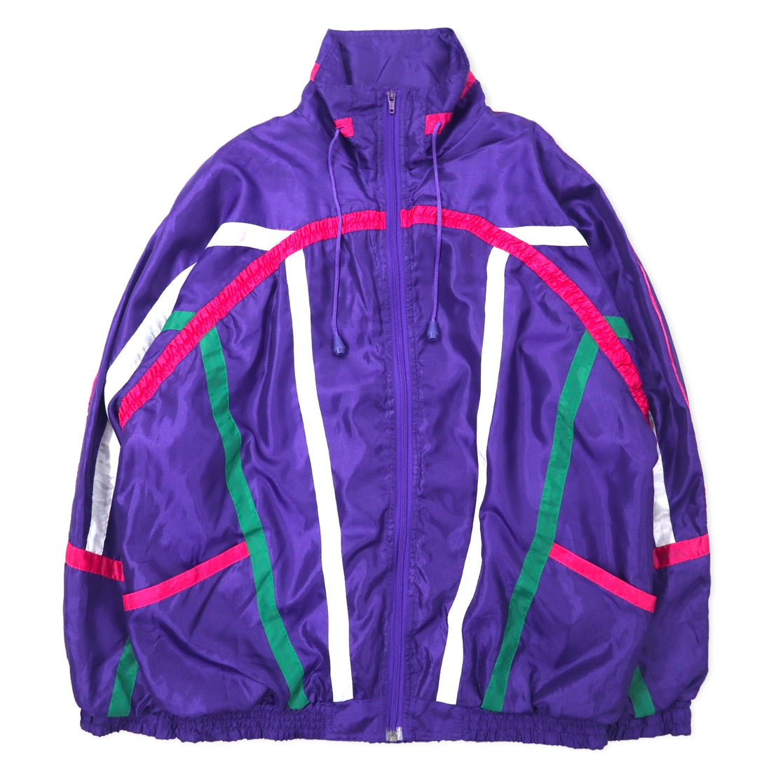 日本然リトテ-古着オンライン-CENTER AISLE Sport 90年代 ナイロンジャケット M パープル-CENTER AISLE Sport 90's Windbreaker M Purple