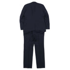 Ermenegildo Zegna 2B スーツ セットアップ S ネイビー ストライプ ウール Hai-Vaseron