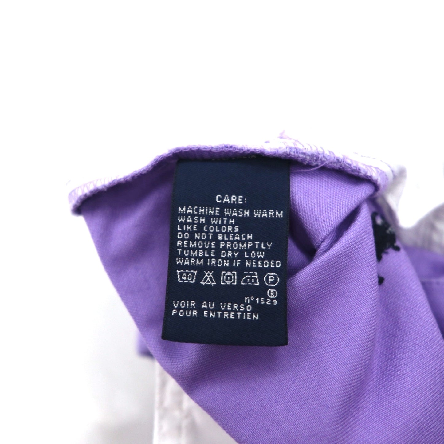 RALPH LAUREN SPORT 90年代 ショートパンツ M パープル 総柄 オールオーバーポニー 刺繍