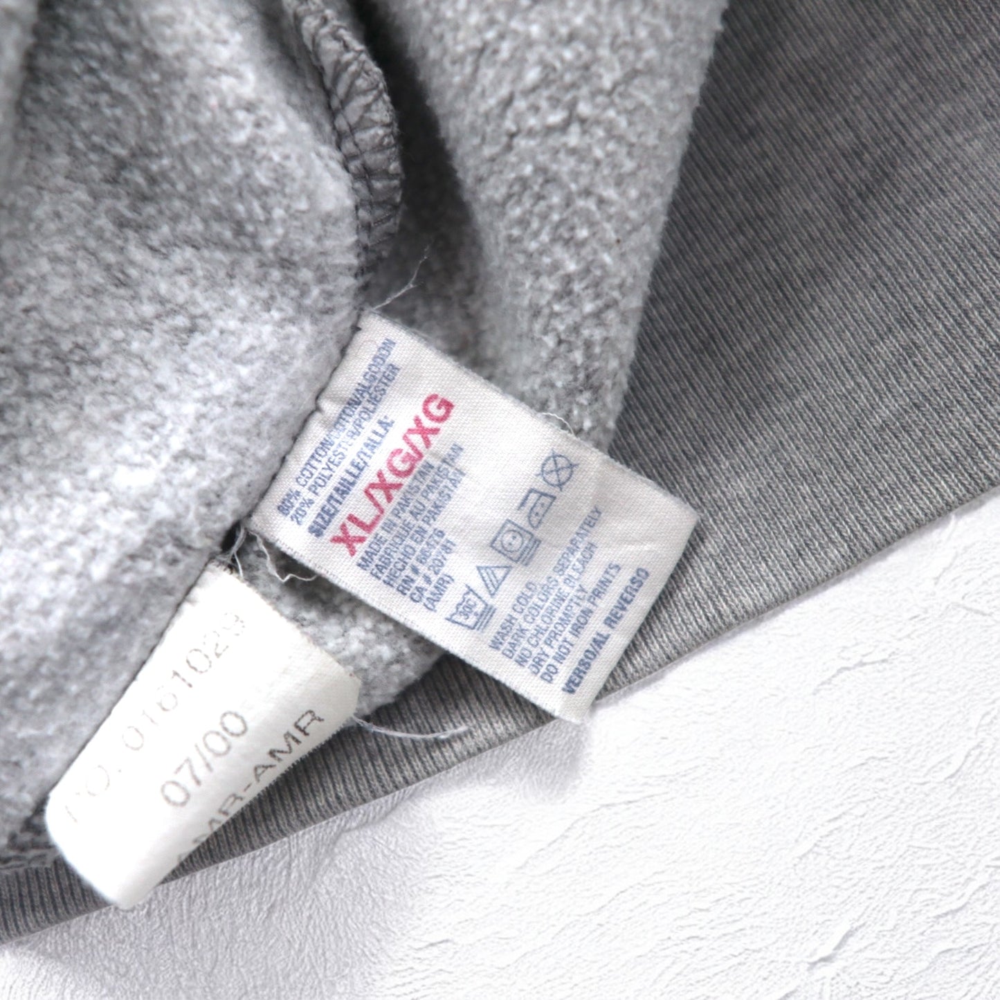 TOMMY JEANS ( TOMMY HILFIGER ) 90年代 クルーネック スウェット XL グレー コットン ロゴプリント