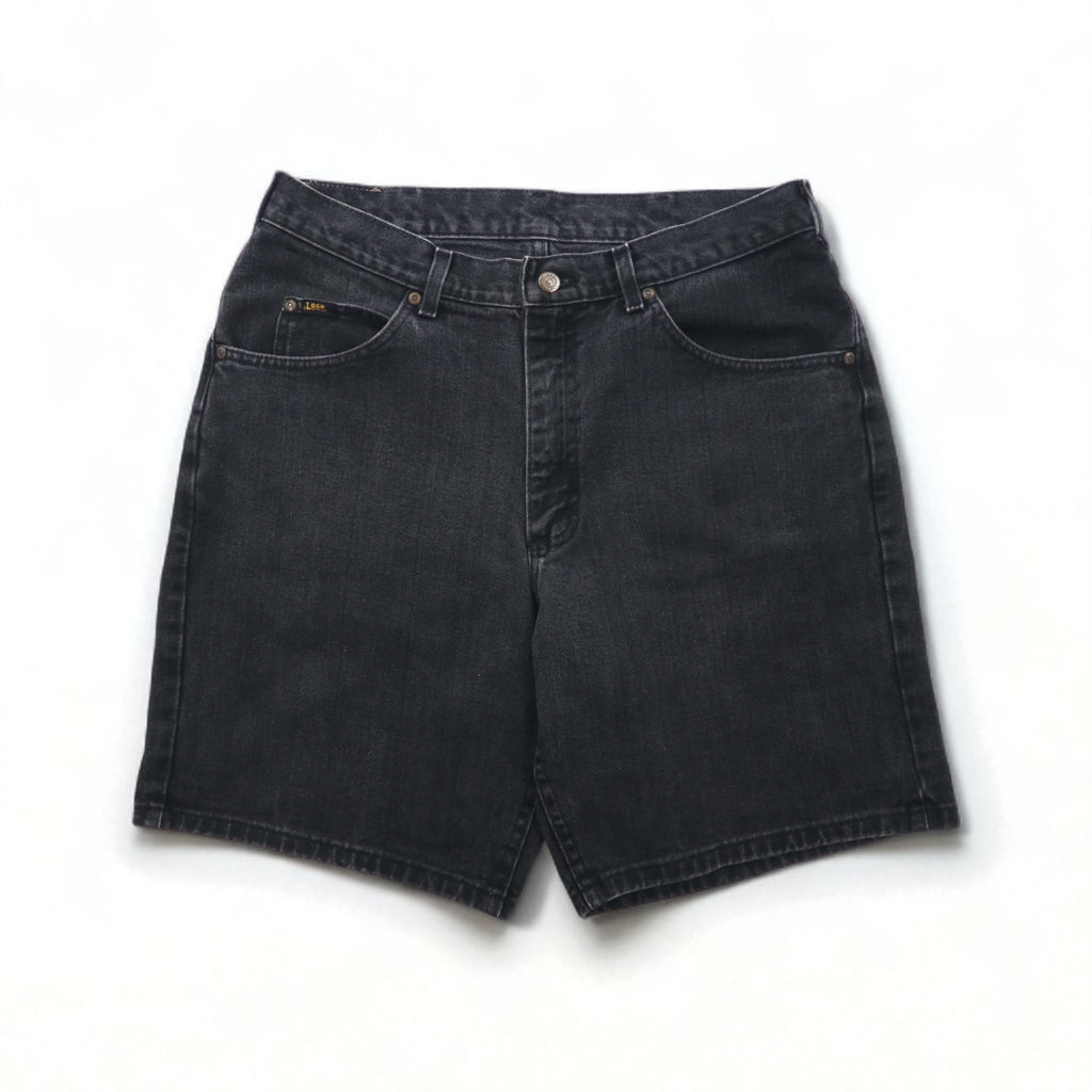 Lee ブラックデニム ショートパンツ ハーフパンツ L ブラック コットン コスタリカ製