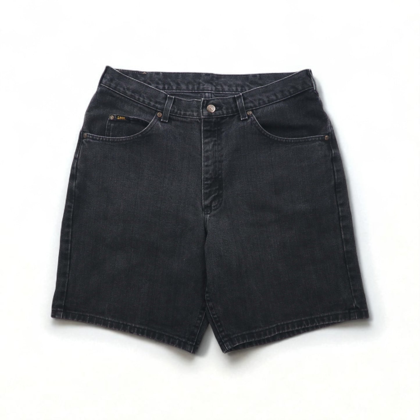 Lee ブラックデニム ショートパンツ ハーフパンツ L ブラック コットン コスタリカ製