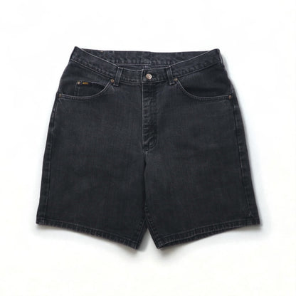 Lee ブラックデニム ショートパンツ ハーフパンツ L ブラック コットン コスタリカ製