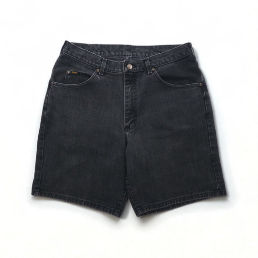 Lee ブラックデニム ショートパンツ ハーフパンツ L ブラック コットン コスタリカ製