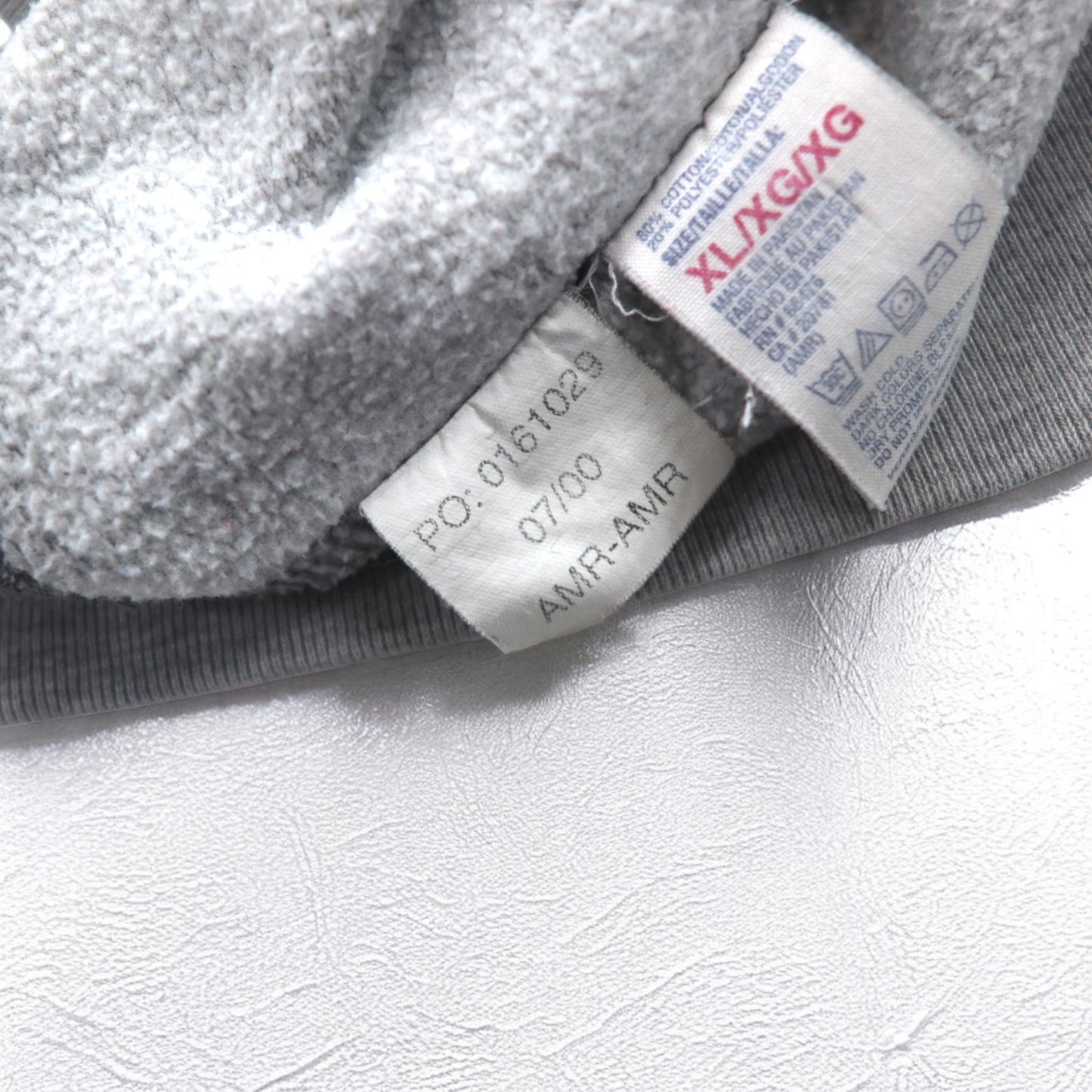 TOMMY JEANS ( TOMMY HILFIGER ) 90年代 クルーネック スウェット XL グレー コットン ロゴプリント