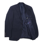 Ermenegildo Zegna 2B スーツ セットアップ S ネイビー ストライプ ウール Hai-Vaseron