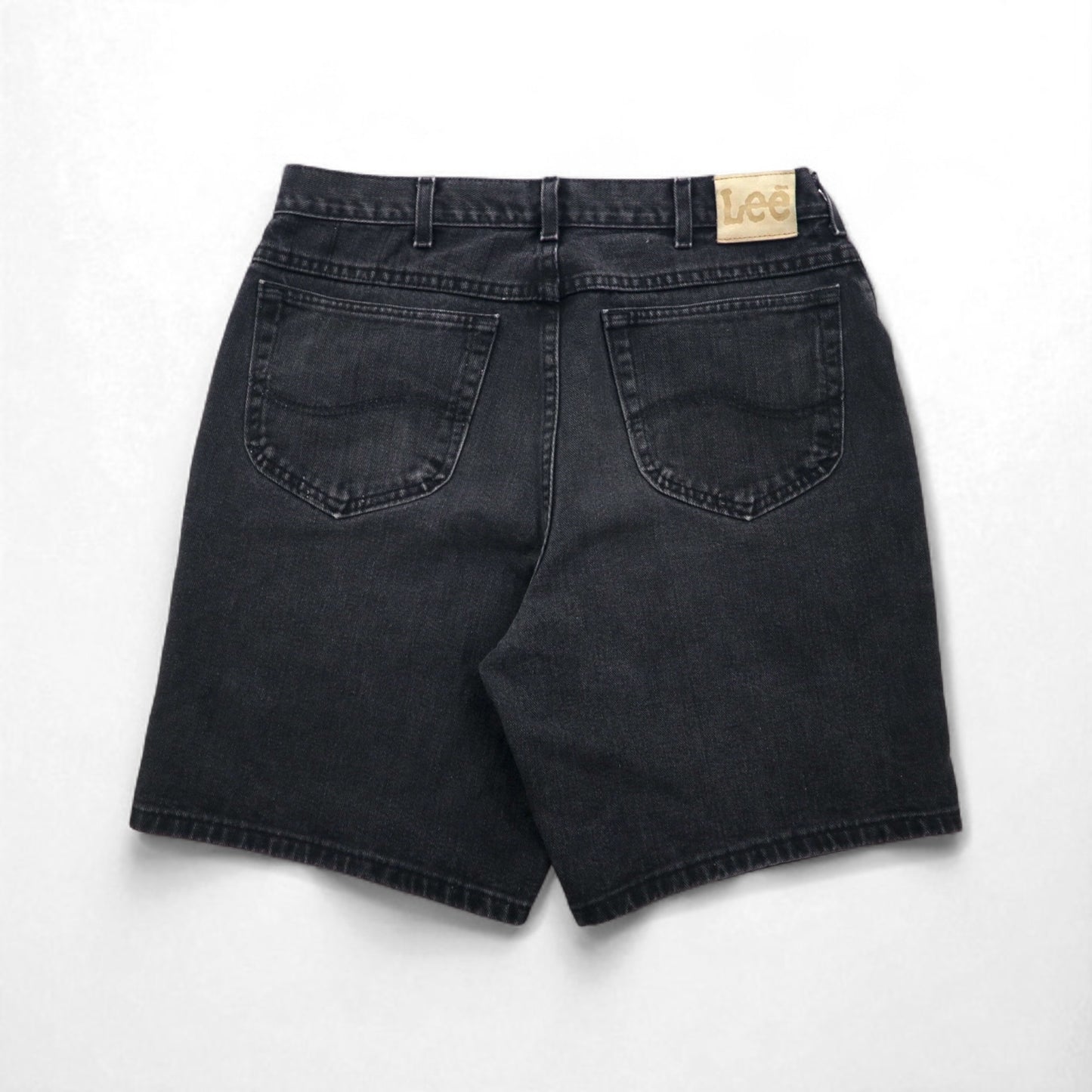 Lee ブラックデニム ショートパンツ ハーフパンツ L ブラック コットン コスタリカ製