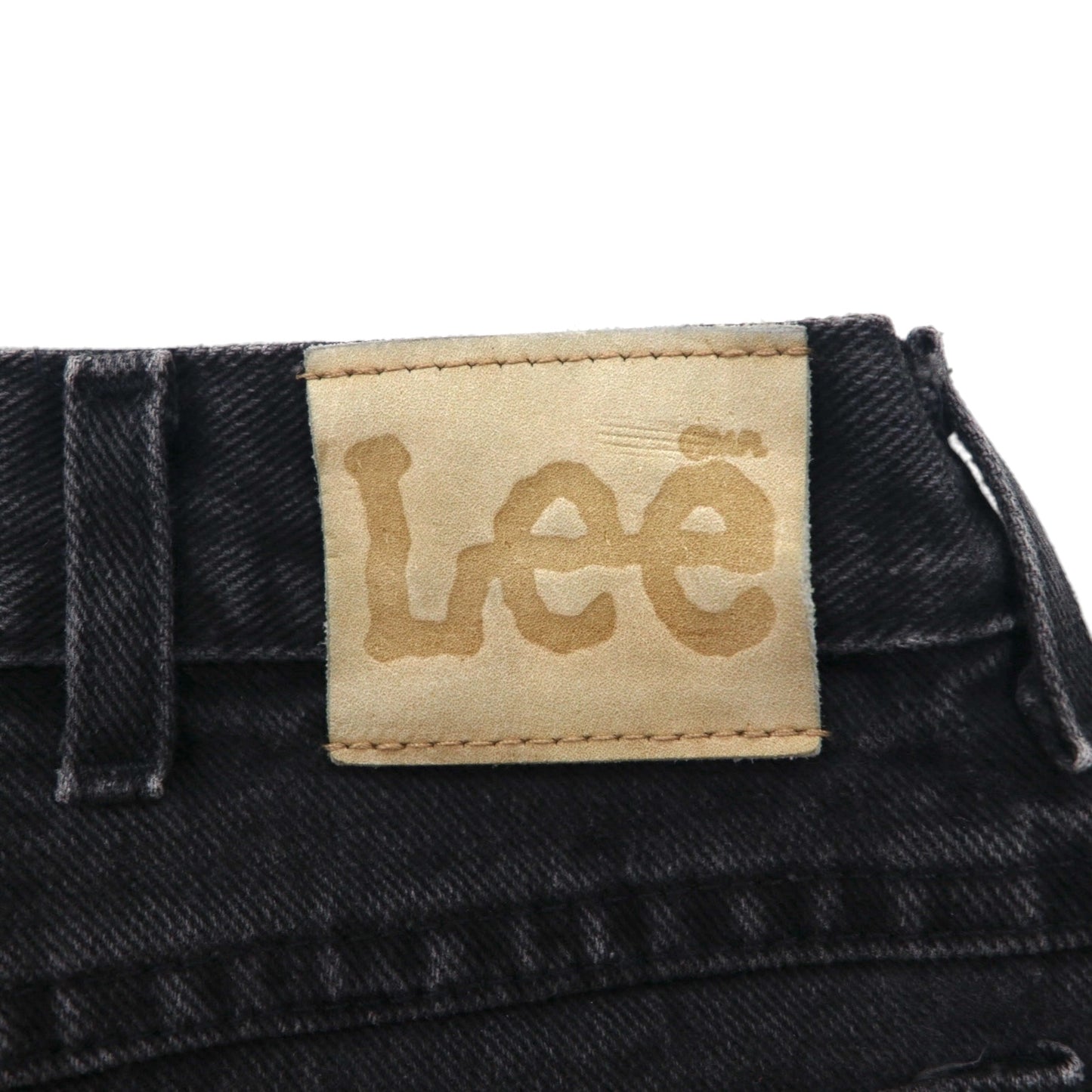 Lee ブラックデニム ショートパンツ ハーフパンツ L ブラック コットン コスタリカ製