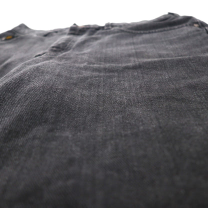 Lee ブラックデニム ショートパンツ ハーフパンツ L ブラック コットン コスタリカ製