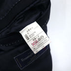 Ermenegildo Zegna 2B スーツ セットアップ S ネイビー ストライプ ウール Hai-Vaseron