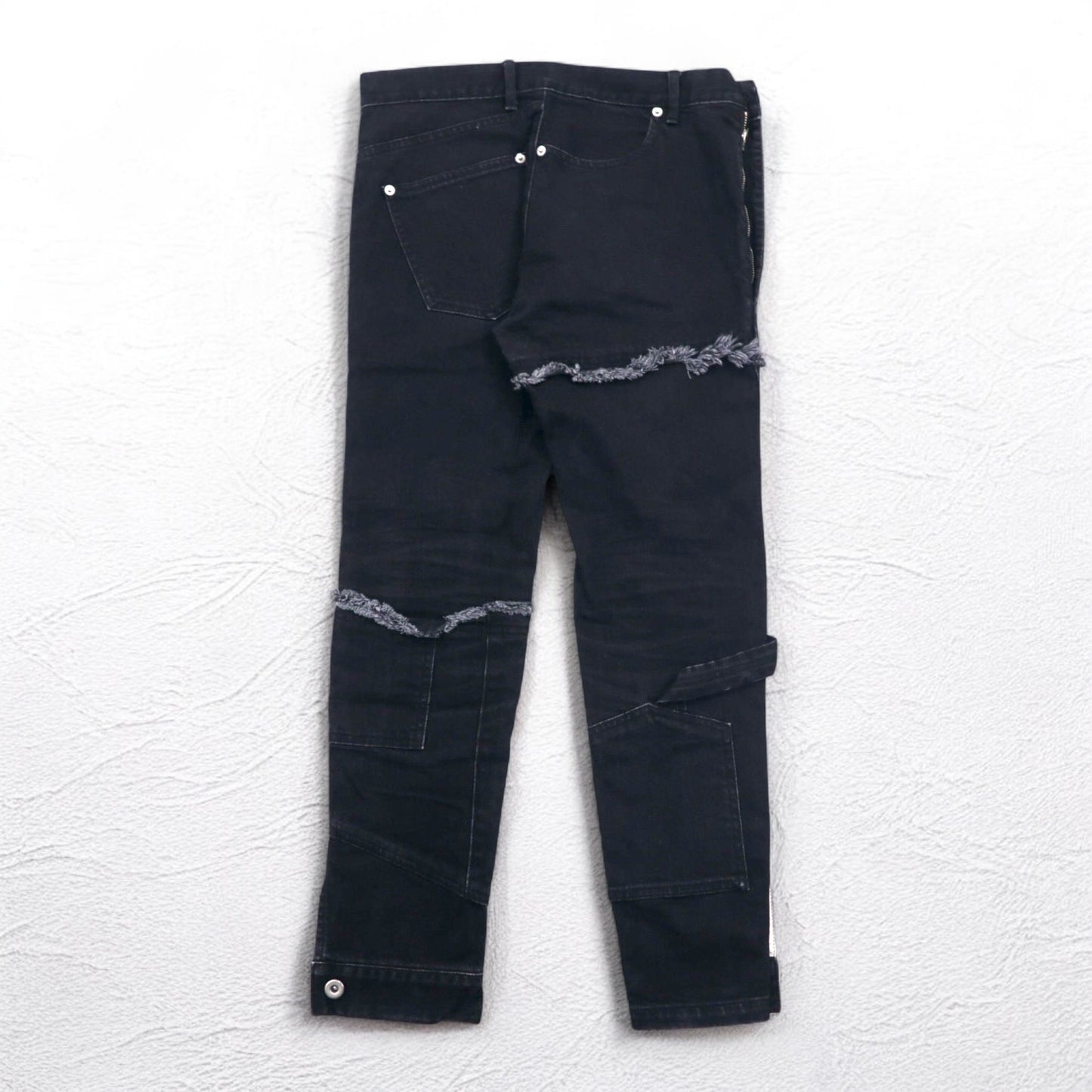 whowhat パズルデニム PUZZLE DENIM ジーンズ パンツ S ブラック 日本製