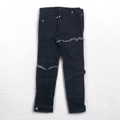 whowhat パズルデニム PUZZLE DENIM ジーンズ パンツ S ブラック 日本製