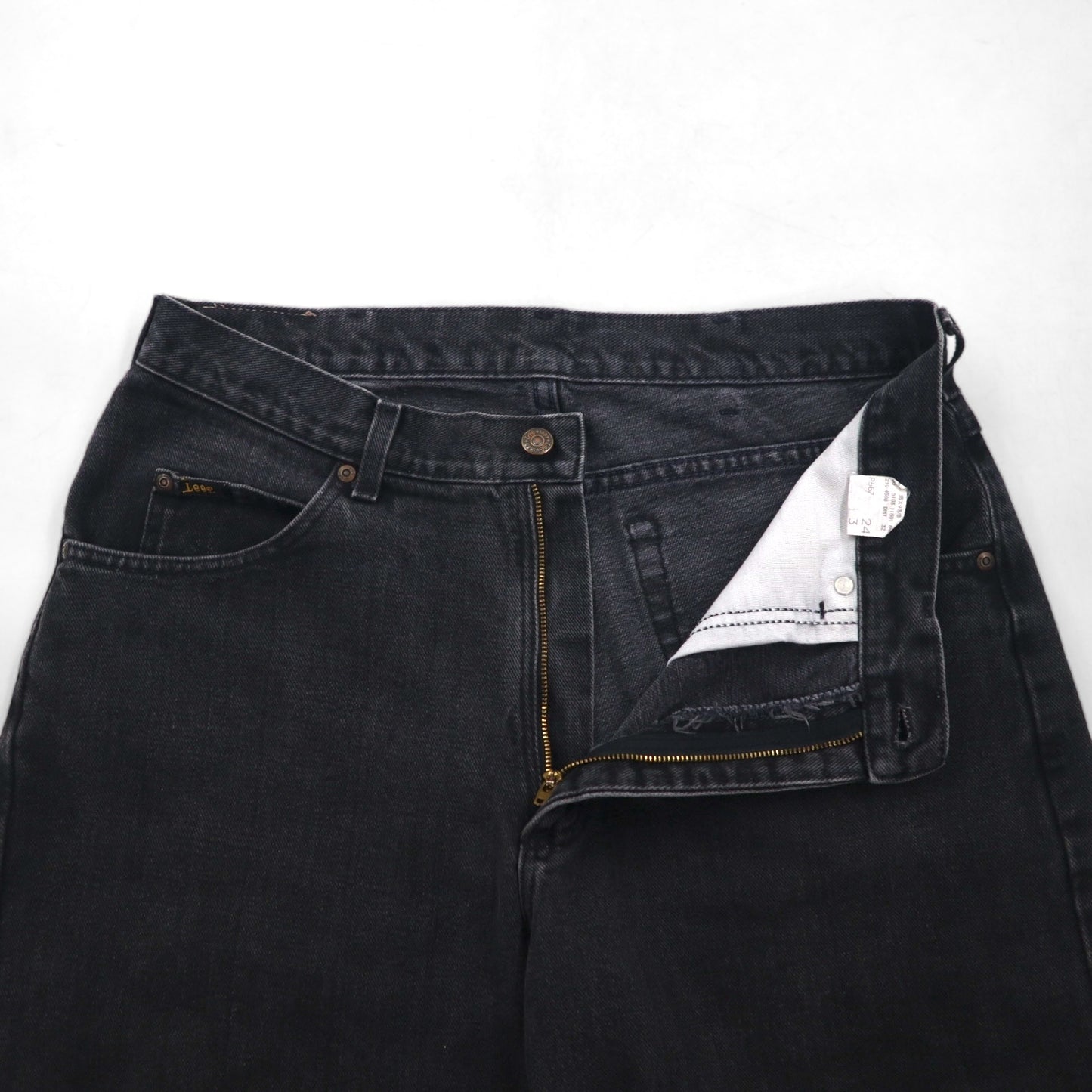 Lee ブラックデニム ショートパンツ ハーフパンツ L ブラック コットン コスタリカ製