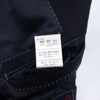 Ermenegildo Zegna 2B スーツ セットアップ S ネイビー ストライプ ウール Hai-Vaseron